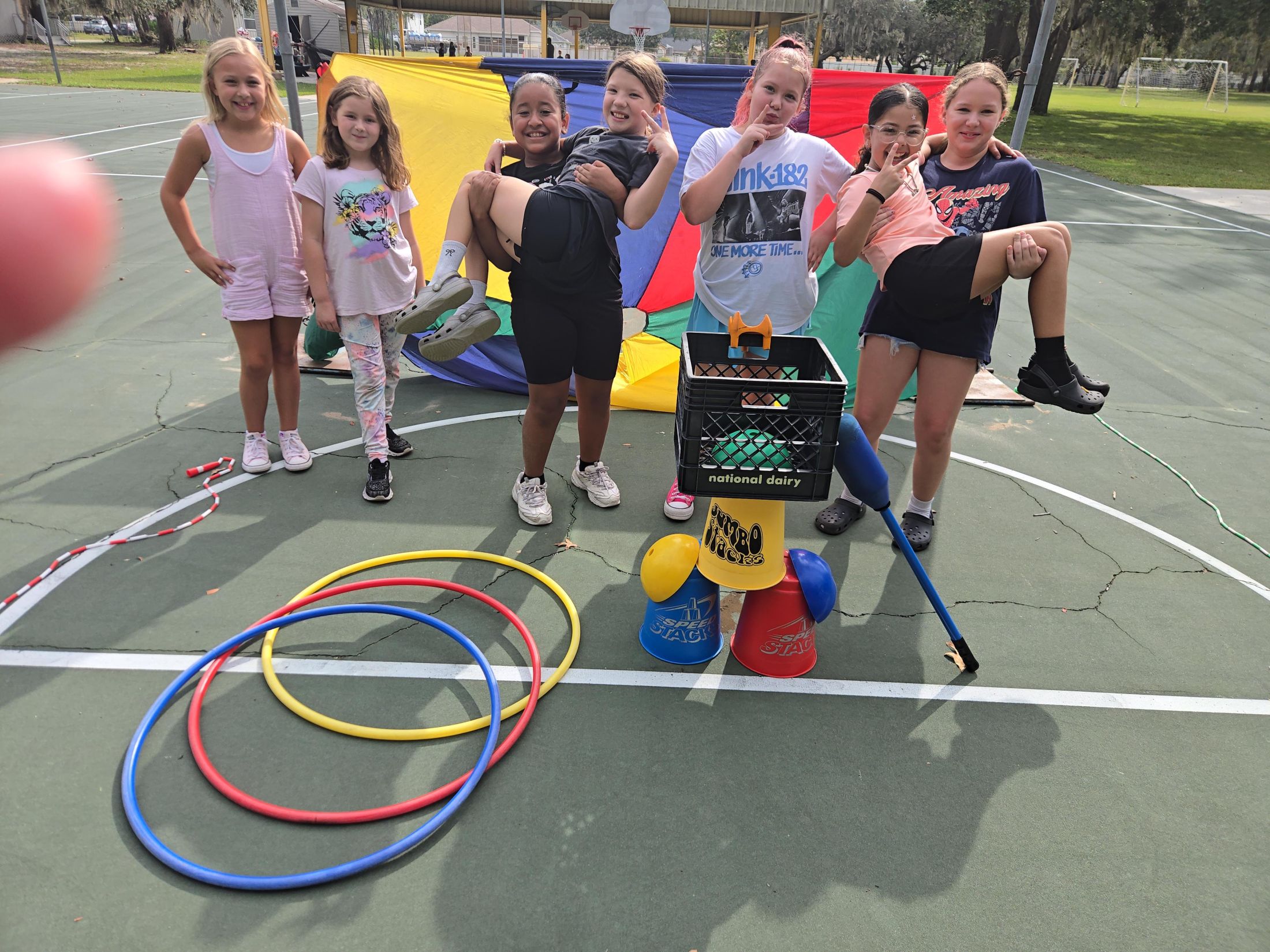 Hooping around - <p>Moon Lake Elementary</p>