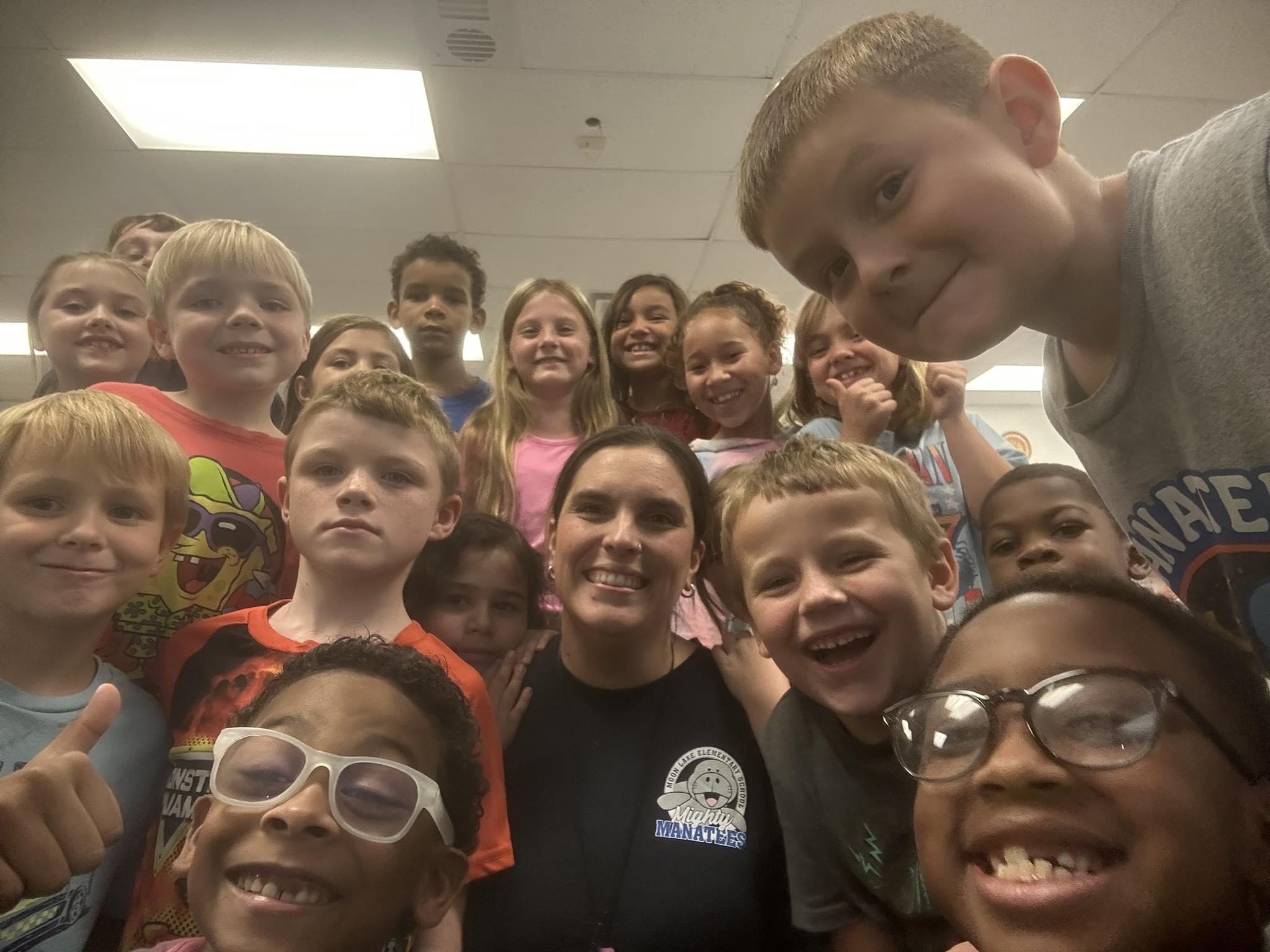 But first... Let's take a selfie - <p>Moon Lake Elementary</p>